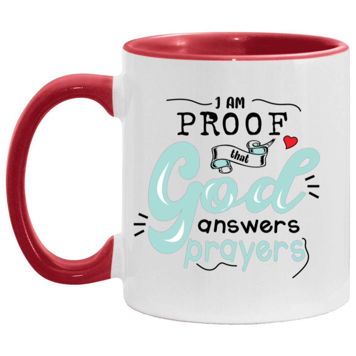 AM11OZ 11oz Accent Mug | GOD ANSWERS PRAYERS