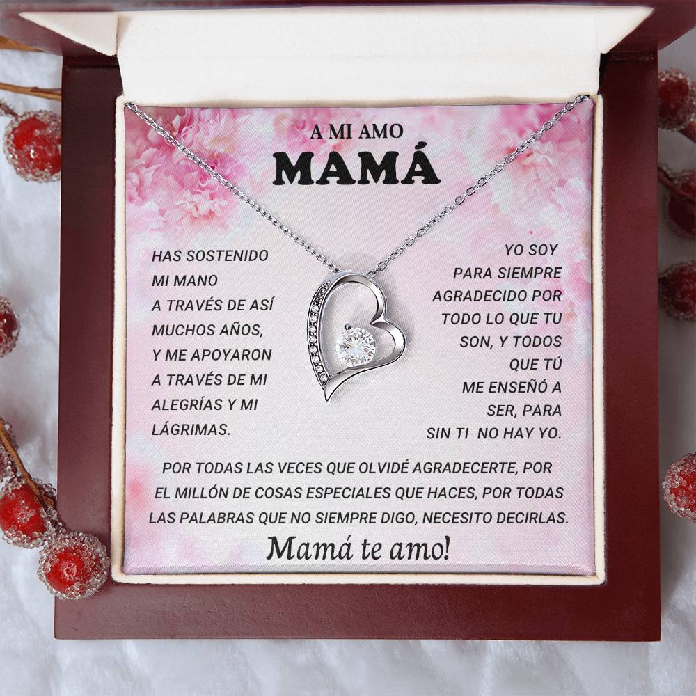 A MI AMO MAMA | Forever Love Necklace with On Demand Message Card