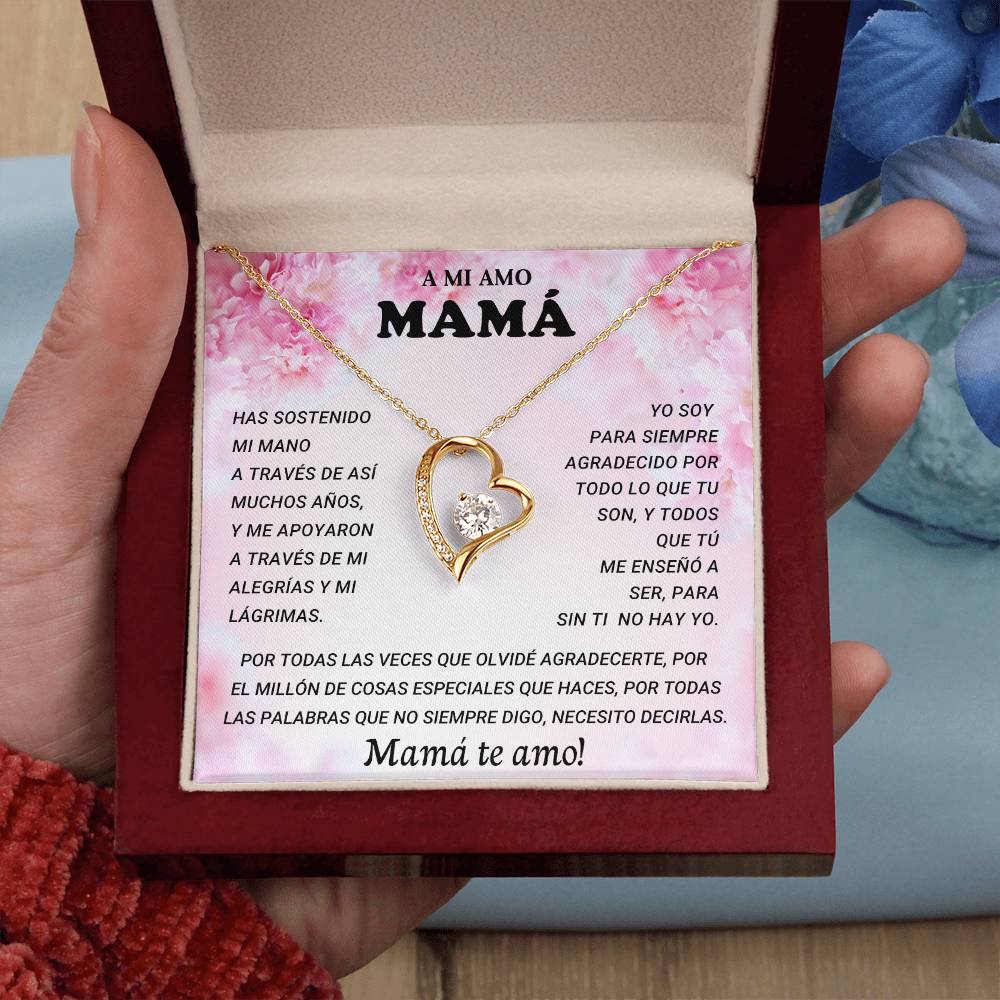 A MI AMO MAMA | Forever Love Necklace with On Demand Message Card