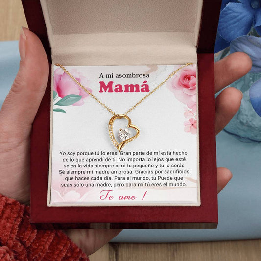 A mi asombrosa Mama | Forever Love Necklace with On Demand Message Card
