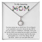 To My Amazing Mom | Eternal Hope Necklace
