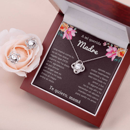 A mi querida Madre | Love Knot Earring & Necklace Set