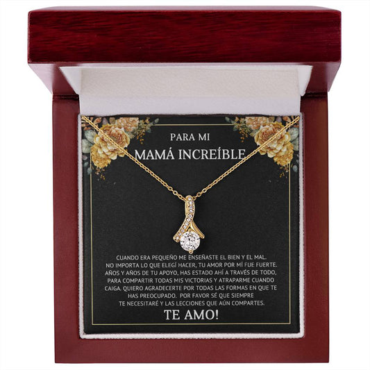 PARA MI MAMA INCREIBLE | Alluring Beauty Necklace (Yellow & White Gold Variants)