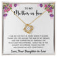 To My Mother-In-Law | Love Knot Necklace (Yellow & White Gold Variants)