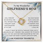 To My Wonderful Girlfriends Mom | Love Knot Necklace (Yellow & White Gold Variants)