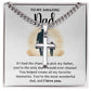 TO MY AMAZING DAD | Artisan Cross Necklace on Cuban Chain w/ MC