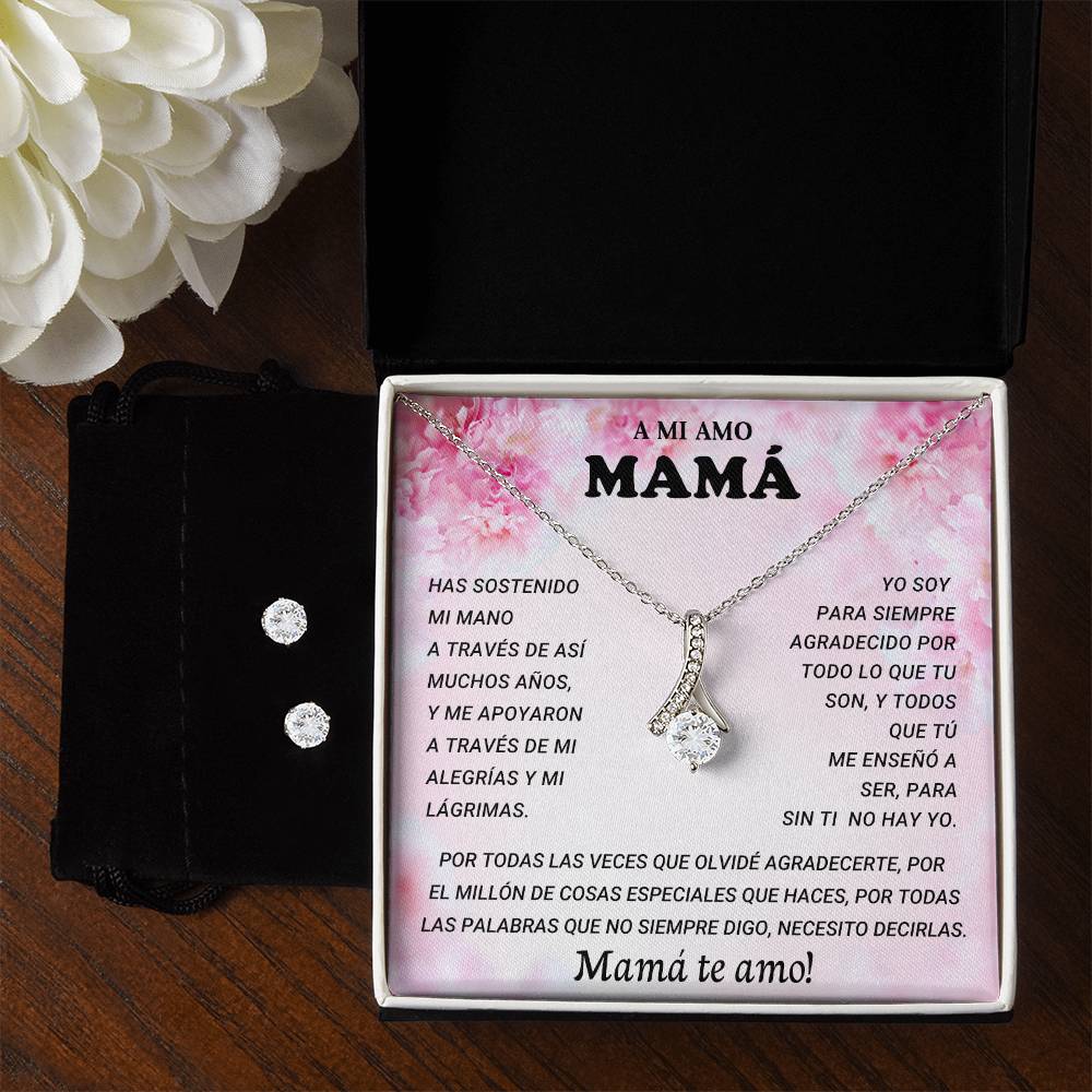 A MI AMO MAMA | Alluring Beauty + Clear CZ Earrings