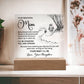 To My Beautiful Mom | Acrylic Square Plaque