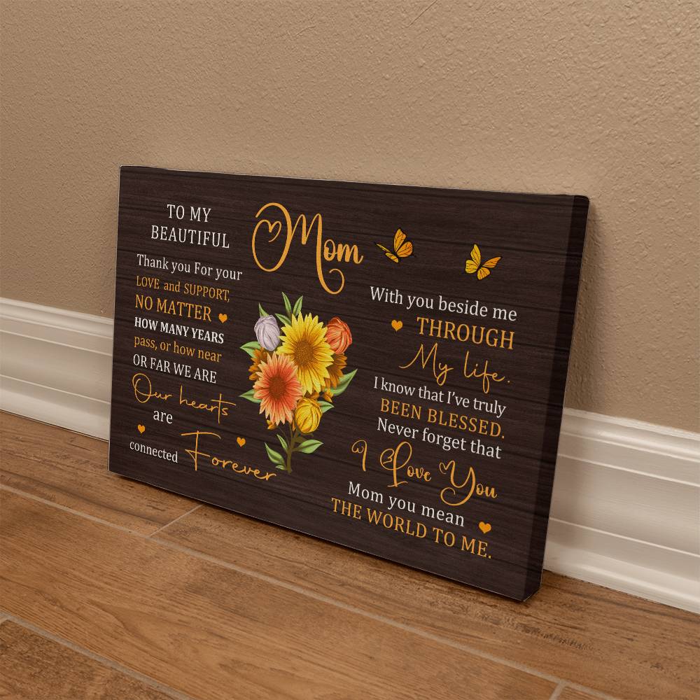 To My Beautiful Mom | Canvas | Assorted Sizes