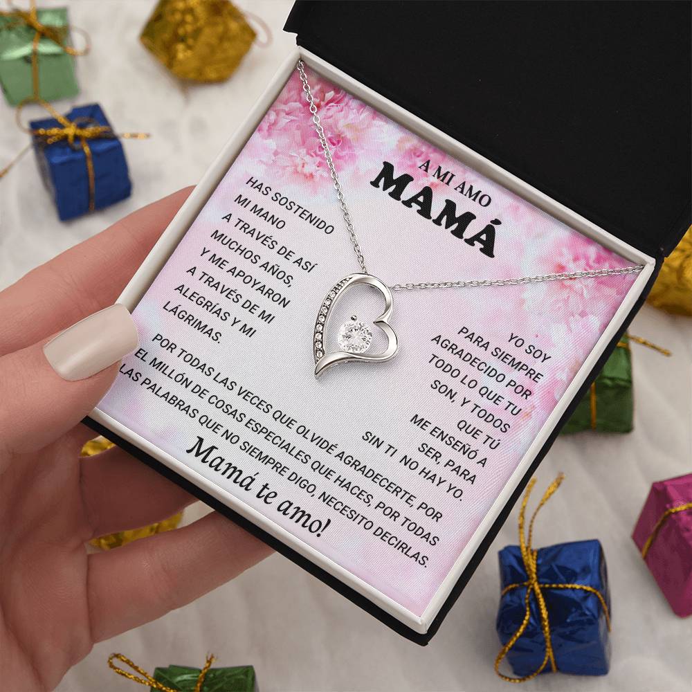 A MI AMO MAMA | Forever Love Necklace with On Demand Message Card