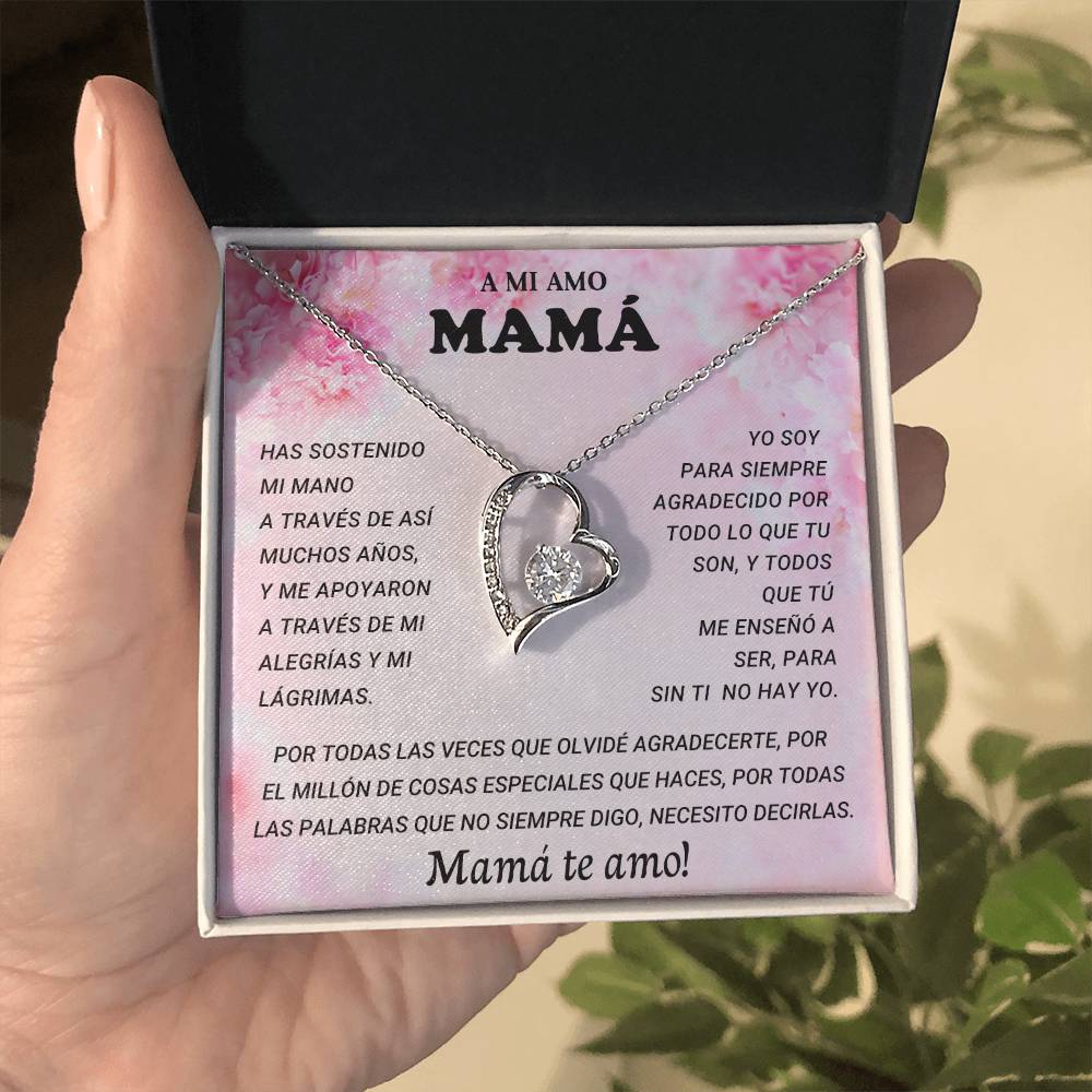 A MI AMO MAMA | Forever Love Necklace with On Demand Message Card