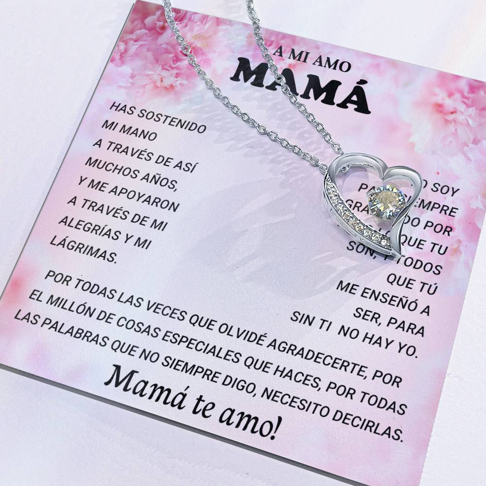 A MI AMO MAMA | Forever Love Necklace with On Demand Message Card