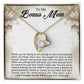 To My Bonus Mom | Forever Love Necklace with On Demand Message Card