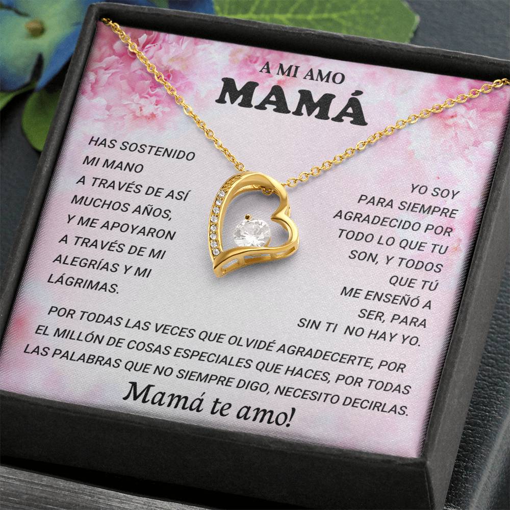 A MI AMO MAMA | Forever Love Necklace with On Demand Message Card